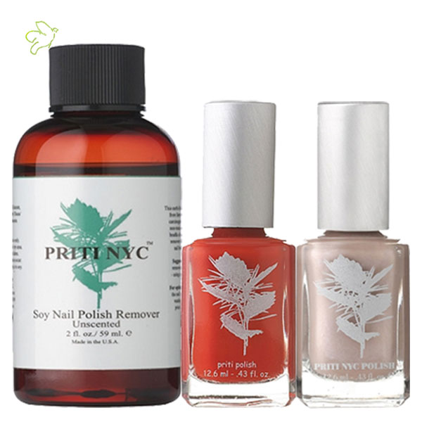 Priti NYC - Priti Christmas Kit Trio Dissolvant au Soja, Vernis Snapdragon et Mediterranean Bells  