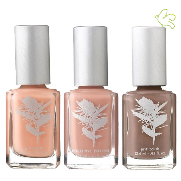 Priti NYC vernis à ongles non-toxiques September Charm, Alister Stella Gray Rose & Fairy Moss