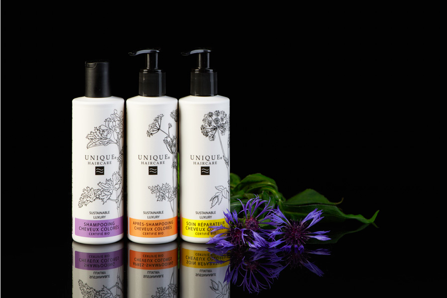 UNIQUE Haircare - soins capillaires bio du Danemark - gamme cheveux colorés