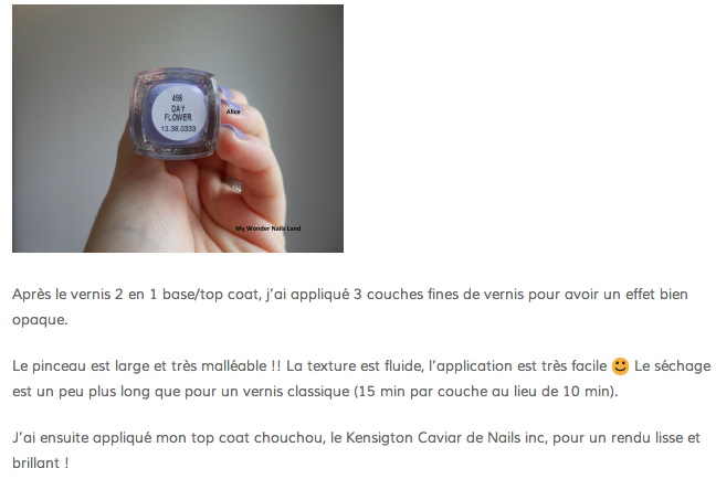 Revue Priti NYC - Vernis à Ongles Flowers - Day Flower 