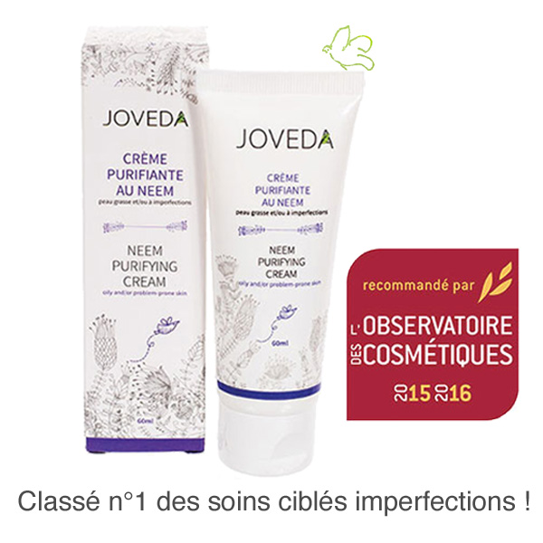 Joveda cosmétique ayurvédique Crème Purifiant au Neem Peaux acnéiques