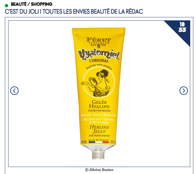 La crème pour les mains Hyalomiel de FERET Parfumeur dans les envies de la rédac de ELLE