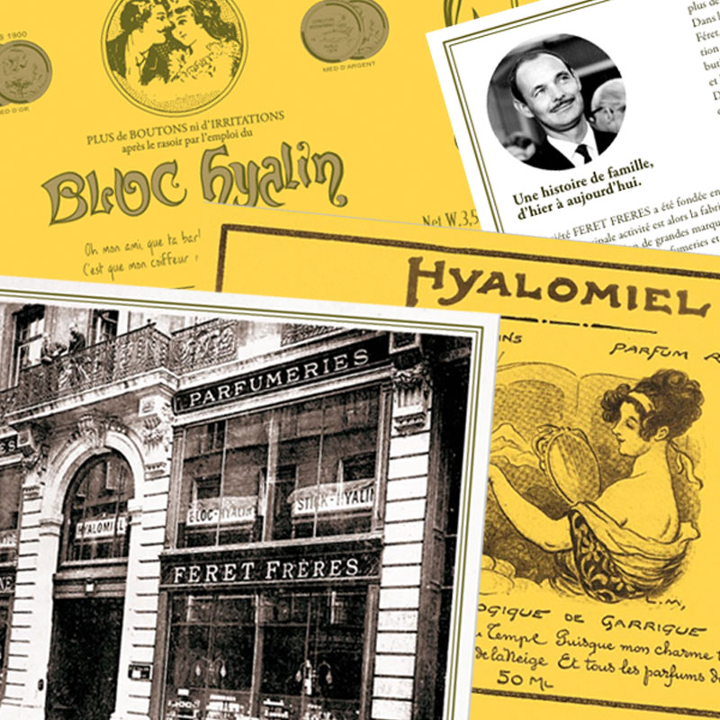 Féret Parfumeur Hyalomiel Bloc Hyalin rétro vintage beauté naturelle France