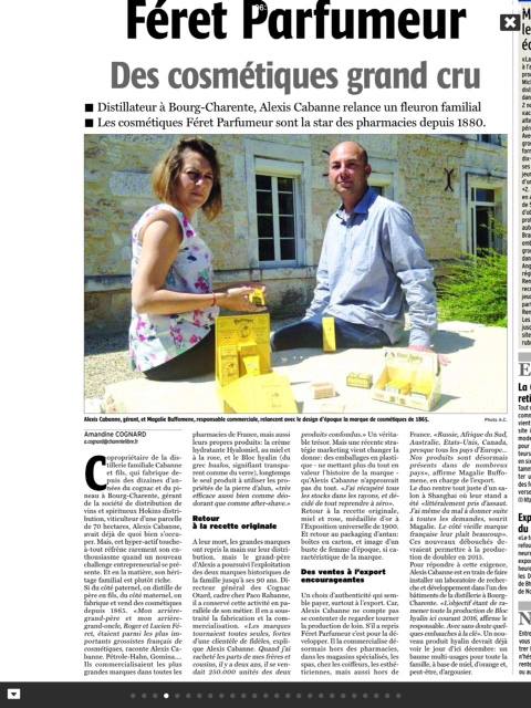 Charente libre du 23 Juin 2015 - Des Cosmétiques grand cru..
