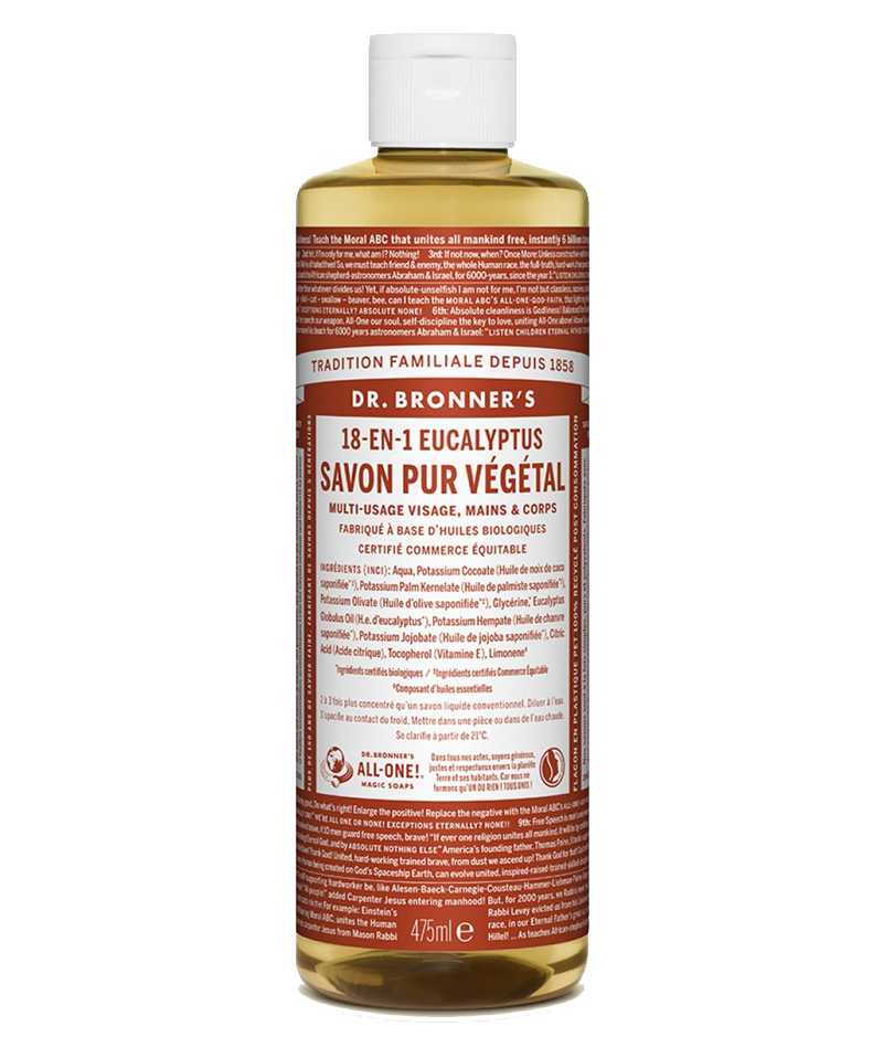 DR. BRONNER'S Savon Liquide bio 18-en-1 Eucalyptus 475ml