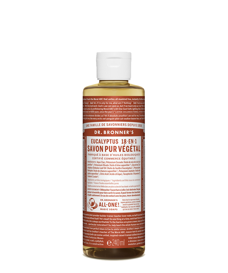 Dr. Bronner's Savon Liquide bio Pur Végétal Eucalyptus