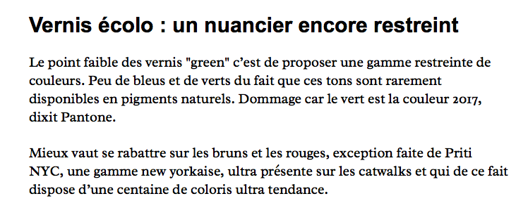 Vernis à ongles bio: pour bientôt? marieclaire.fr