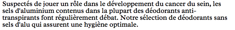 Déodorant sans sels d'aluminium: Soapwalla et Clémence & Vivien dans marie claire