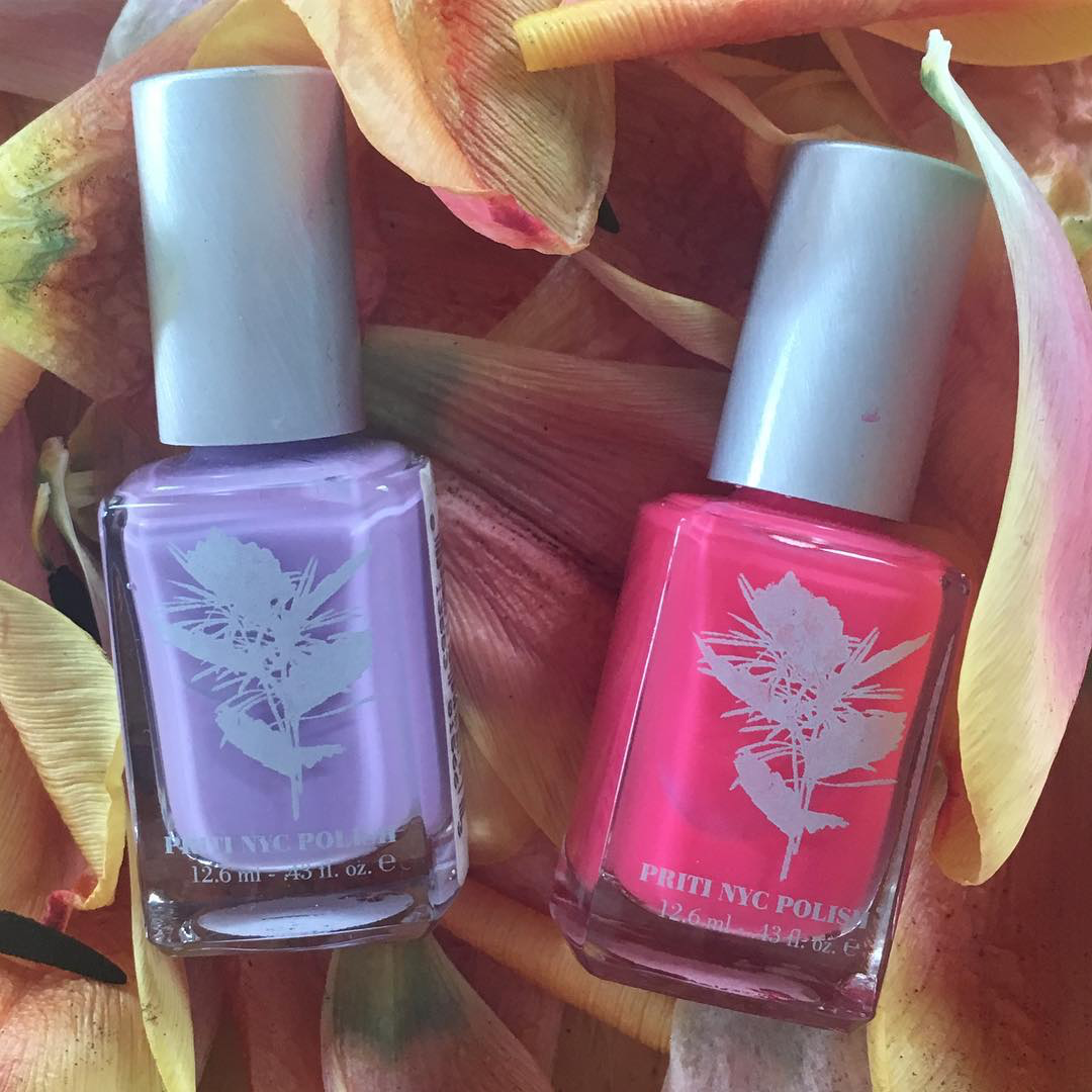 Priti NYC vernis Empress Tree et Jersey Beauty Dahlia