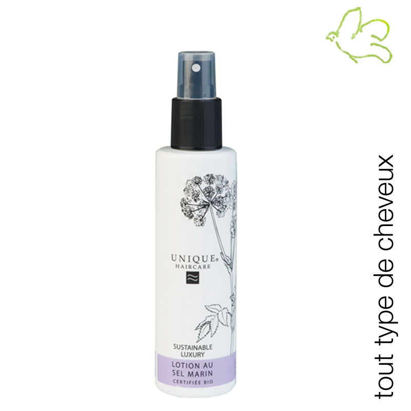 Lotion Capillaire au Sel Marin bio UNIQUE Haircare l'Officina Paris magasin en ligne cosmétiques naturels et bio