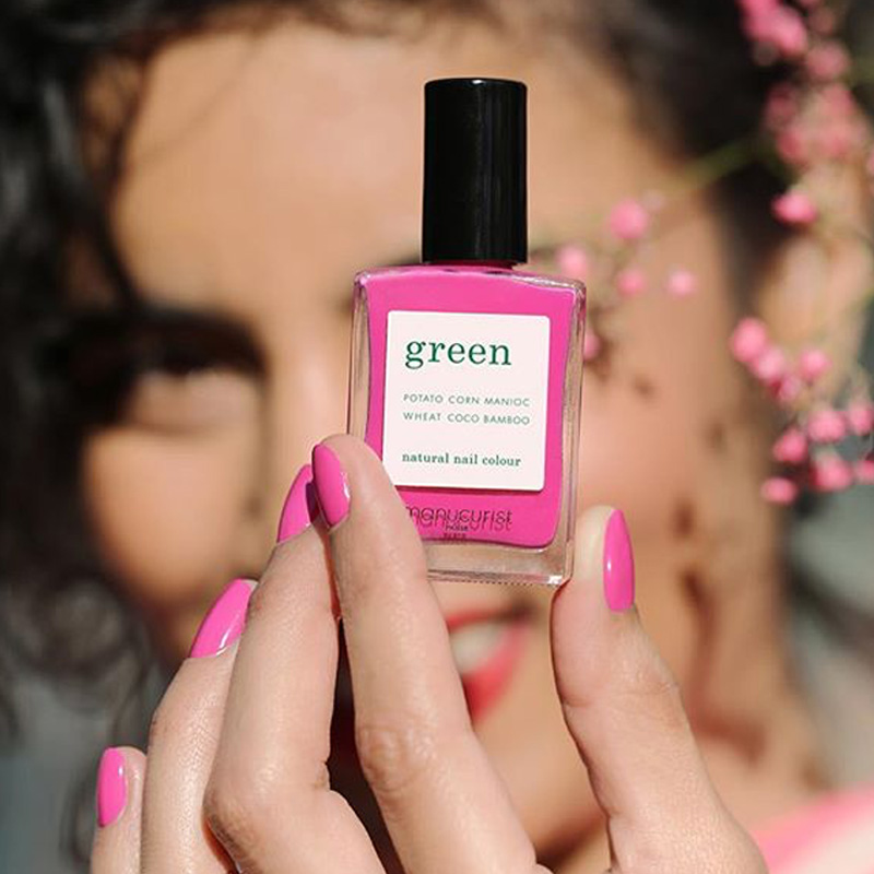 Vernis rose pop Petula Green Manucurist ongles été manucure l'Officina Paris