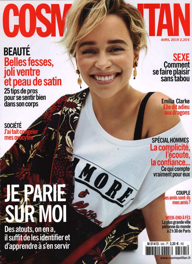 Cosmopolitan avril 2019 vernis Green Manucurist couv