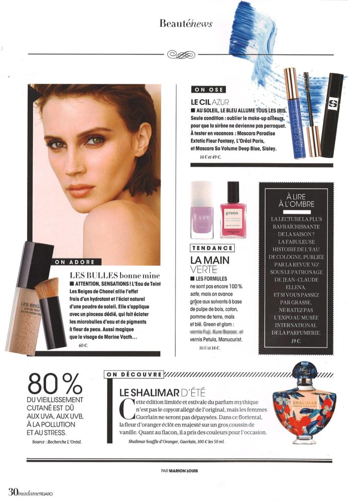 Vernis Green Manucurist Madame Figaro juillet2019