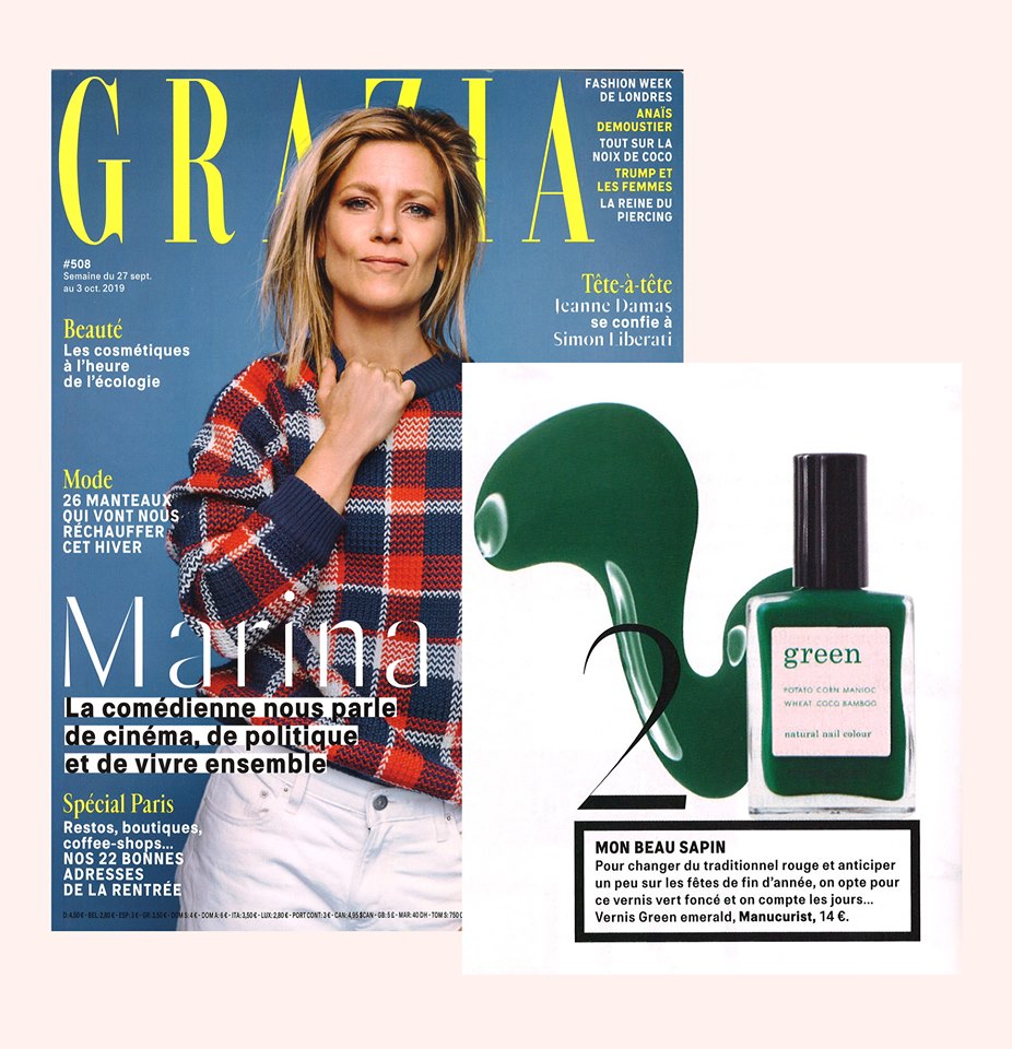 Vernis Green Emerald Manucurist dans Grazia