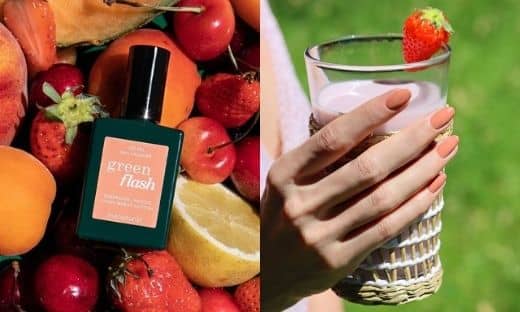 Manucurist vernis Green Flash Peach pastel été semi permanent l'Officina Paris magasin en ligne cosmétiques naturels et bio