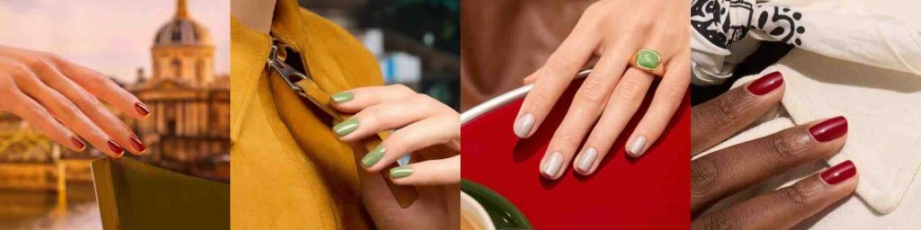 Vernis d’automne : les couleurs incontournables de la saison pour des manucures naturelles et élégantes. Vernis Green Manucurist à l'Officina Paris