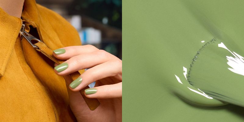 Vernis à ongles vert olive Tuileries Manucurist – collection Quais de Seine – L’Officina Paris