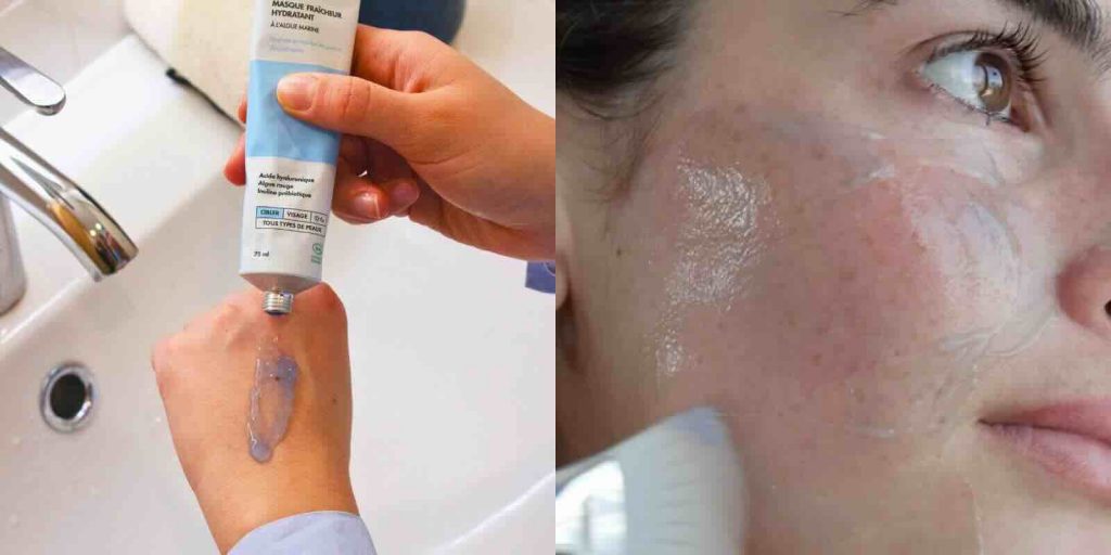 Masque Fraîcheur Hydratant à l'algue marine - Clémence & Vivien cosmétique bio made in France l'Officina Paris