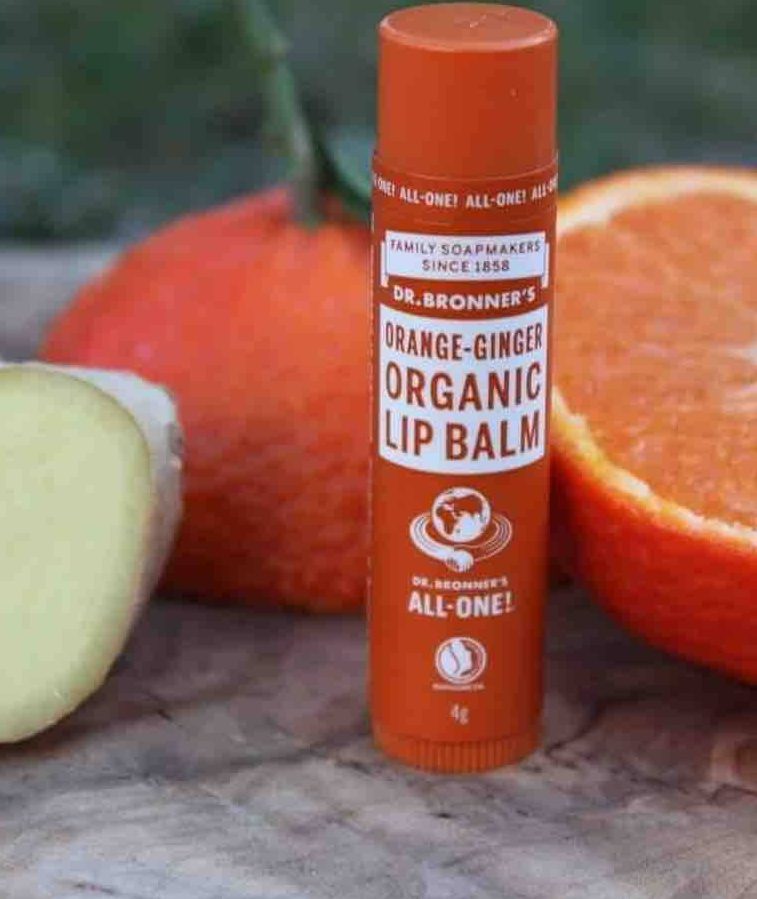 Baume à lèvres Orange & Gingembre – Dr. BRONNER’S, 100% naturel et nourrissant, L’Officina Paris