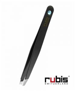 RUBIS Switzerland
Pince à Épiler Classic mors biais Noir Strass Swarovski Saphir - disponible à l'Officina Paris