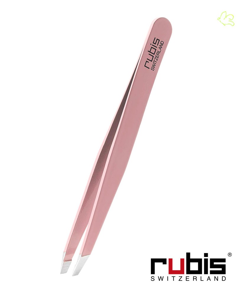 RUBIS Switzerland
Pince à Épiler Classic mors biais Rose - fabrication artisanale en Suisse