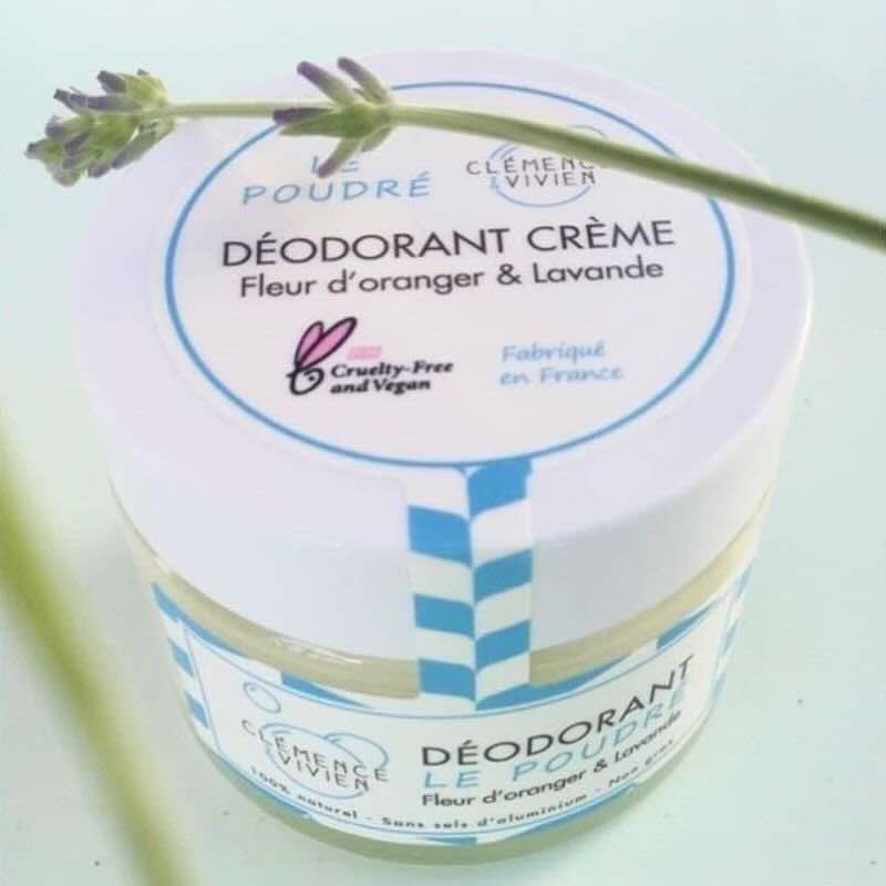 Déodorant naturel Le Poudré fleur d'oranger & Lavande, Clémence & Vivien, certifié bio, made in France - l'Officina Paris
