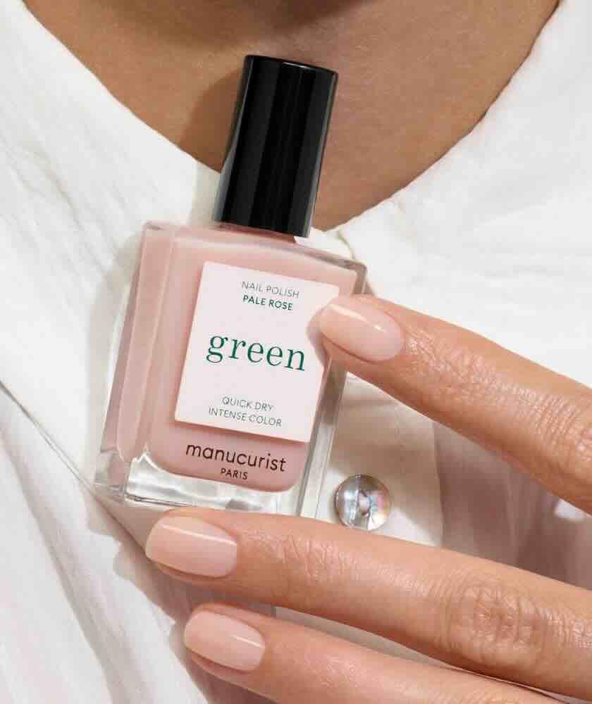 Vernis rose pastel transparent, doux et délicat - Pale Rose Vernis GREEN MANUCURIST - l'Officina Paris