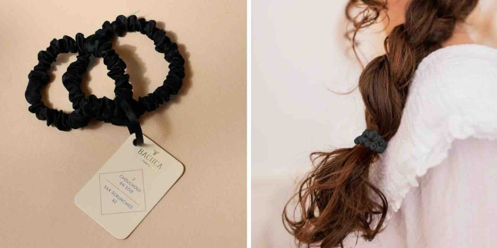 Comment prendre soin de ses cheveux naturellement en été - Chouchous en soie BACHCA coiffure été boutique en ligne l'Officina Paris