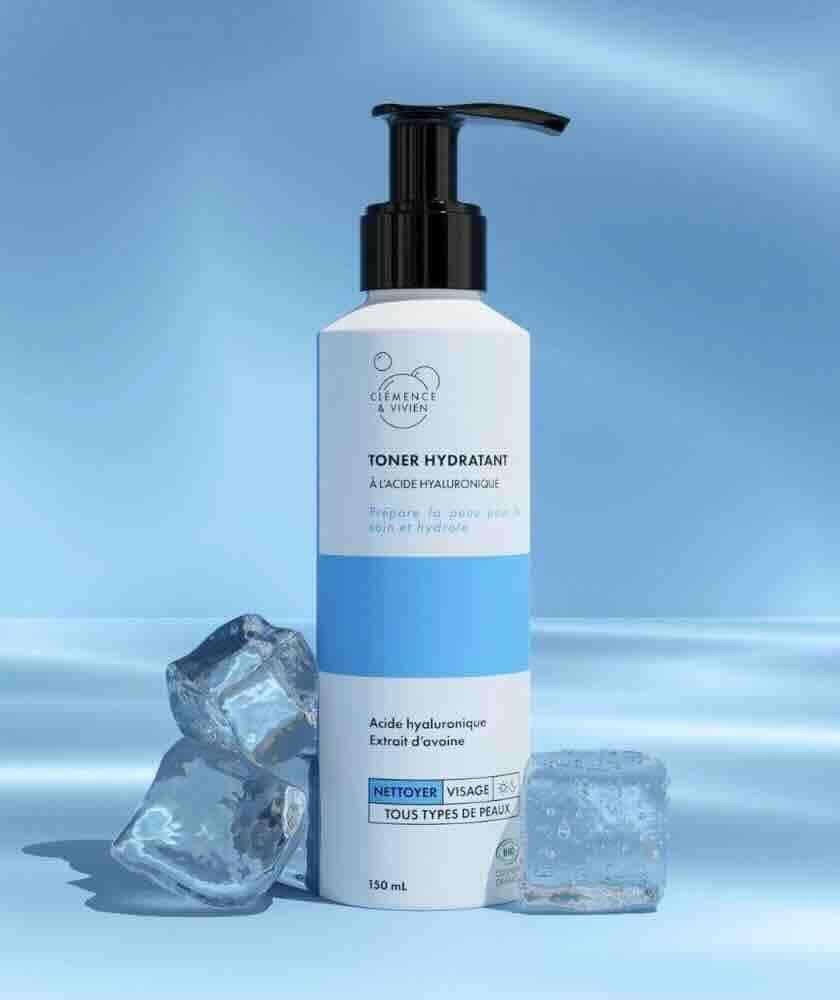 Toner Hydratant à l'Acide hyaluronique Clémence & Vivien Toner hydratant à l'acide hyaluronique, Clémence & Vivien - élimine les dernières impuretés et préparerla peau à recevoir vos soins