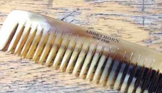 Horn comb Haircare beard organic hair styling men Abbeyhorn