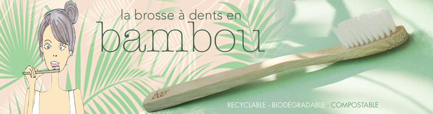 BOO brosse à dents en bambou écologique recyclable, compostable, biodégradable