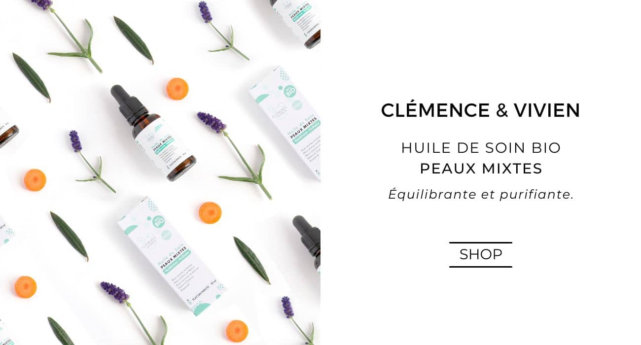 Clemence & Vivien Huile de Soin Visage bio Peaux Mixtes boutique en ligne l'Officina Paris