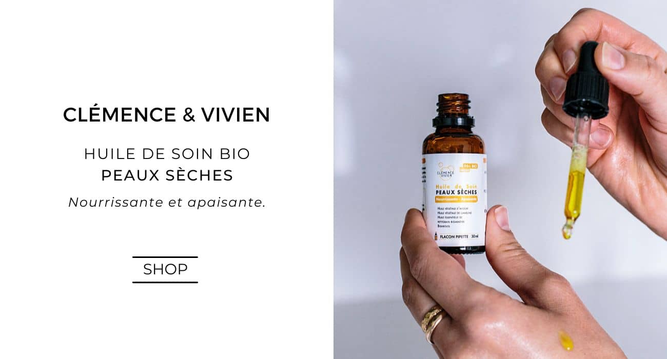 Clemence & Vivien Huile de Soin Visage bio Peaux sèches boutique en ligne l'Officina Paris