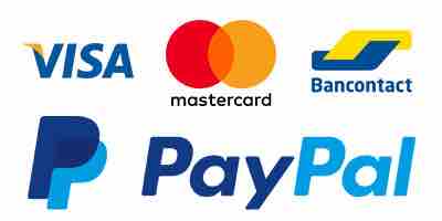 Sichere Bezahlung Kreditkarte Visa Mastercard Paypal Bancontact l'Officina Paris