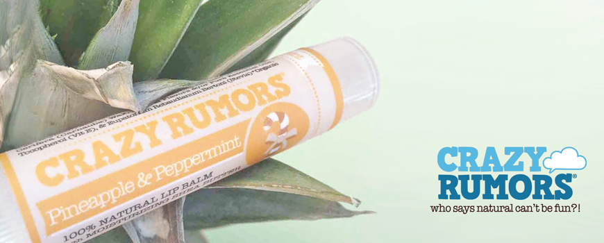 Crazy Rumors Natural Lip Balm organic cosmetics vegan made in USA