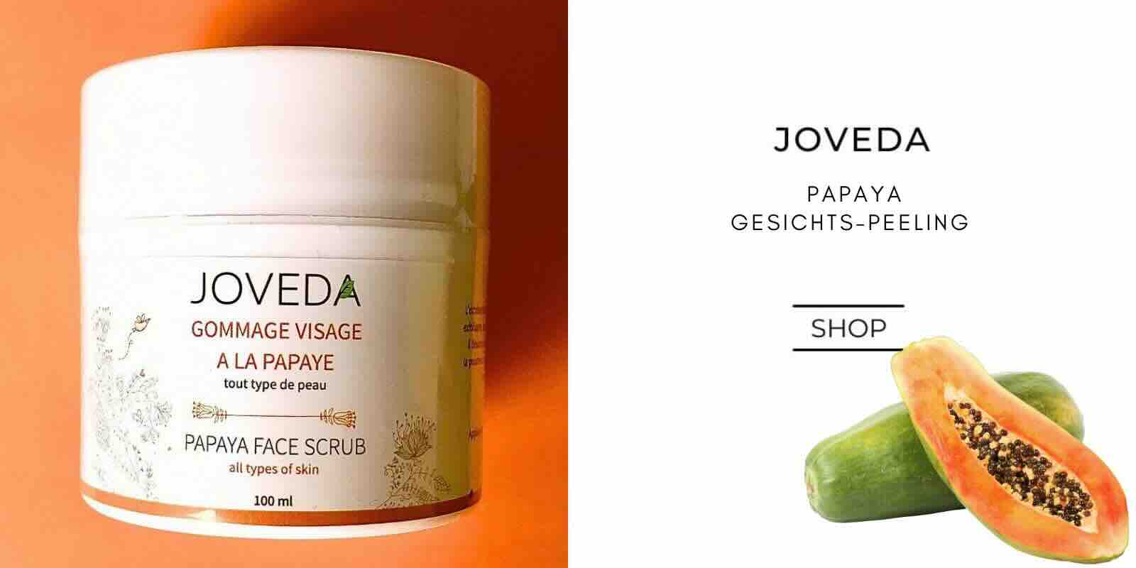 Papaya Gesichtspeeling JOVEDA, Akne, unreine Haut - ayurvedic skincare, Naturkosmetik Ayurveda