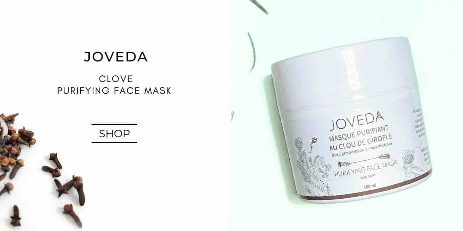 Clove puifying face mask JOVEDA ayurvedic skincare acne oily skin natural cosmetics