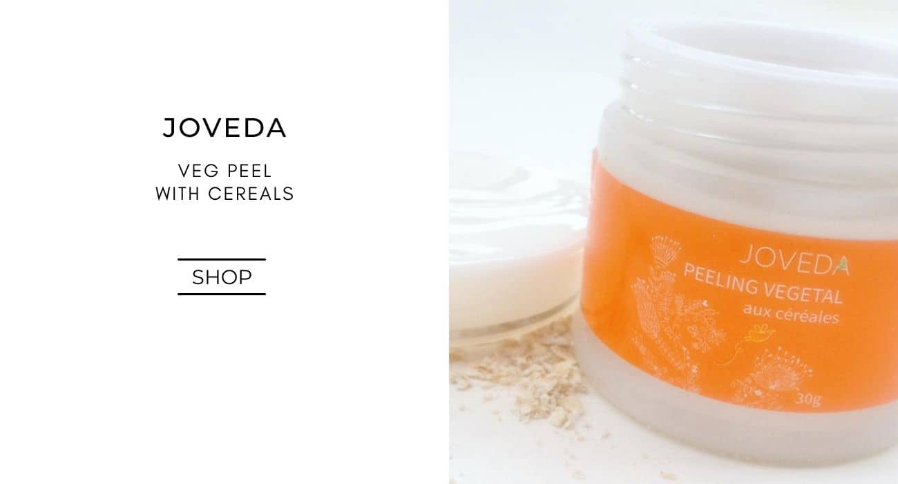 Joveda ayurvedic skincare face scrub with cereals Veg Peel natural cosmetics l'Officina