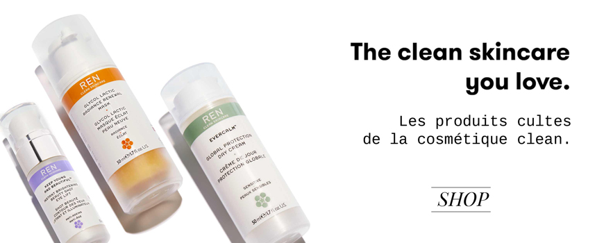 REN clean skincare soin visage cosmétiques naturels produits cultes